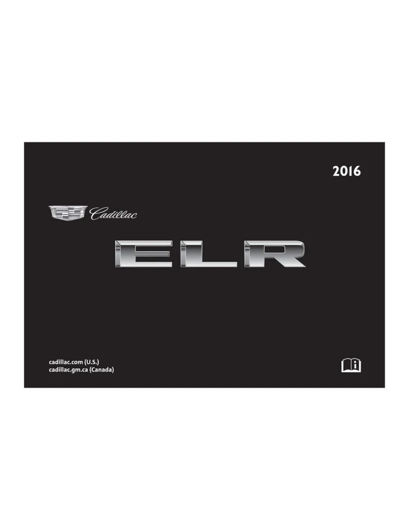 2016 Cadillac Elr owners manual