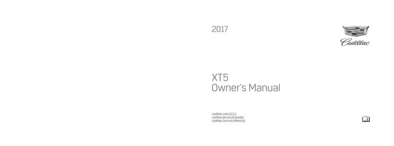 2017 Cadillac Xt5 owners manual