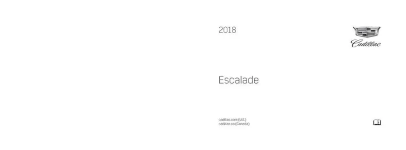 2018 Cadillac Escalade owners manual