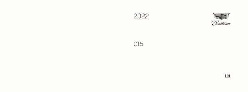 2022 Cadillac Ct5 owners manual