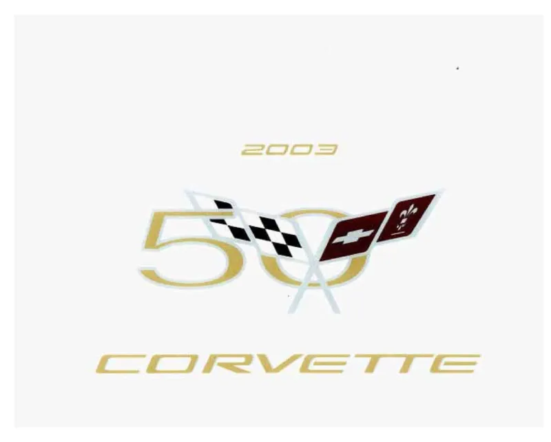 2003 Chevrolet Corvette owners manual