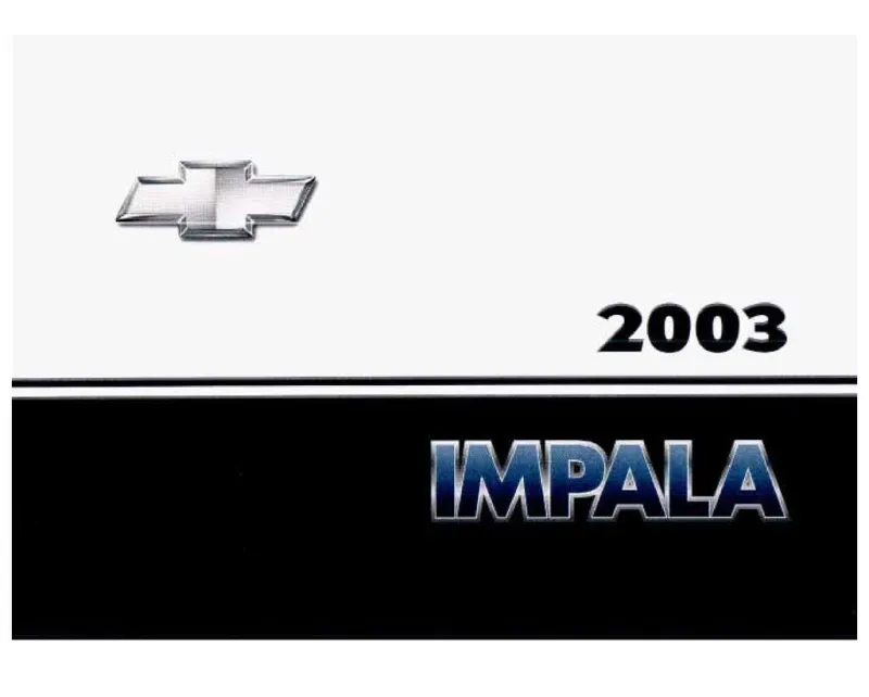 2003 Chevrolet Impala owners manual