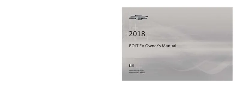 2018 Chevrolet Bolt EV owners manual