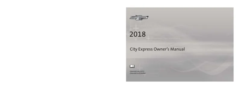 2018 Chevrolet City Express owners manual