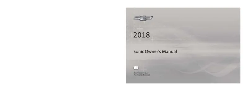 2018 Chevrolet Sonic owners manual