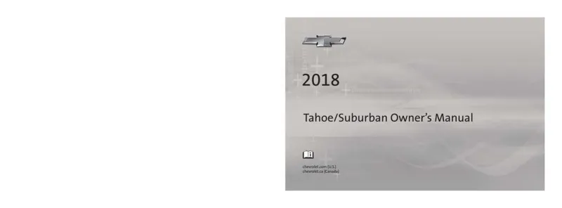 2018 Chevrolet Suburban owners manual