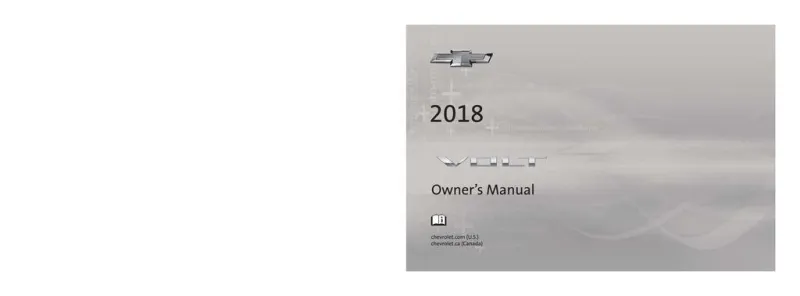 2018 Chevrolet Volt owners manual