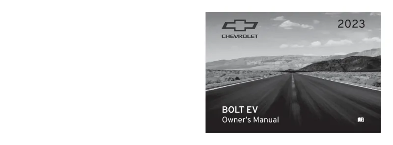 2023 Chevrolet Bolt EV owners manual