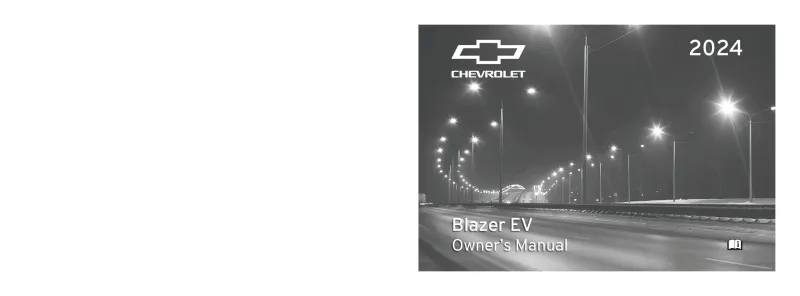 2024 Chevrolet Blazer EV owners manual