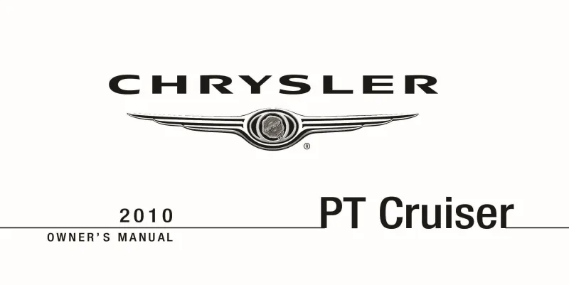 2010 Chrysler Pt Cruiser owners manual