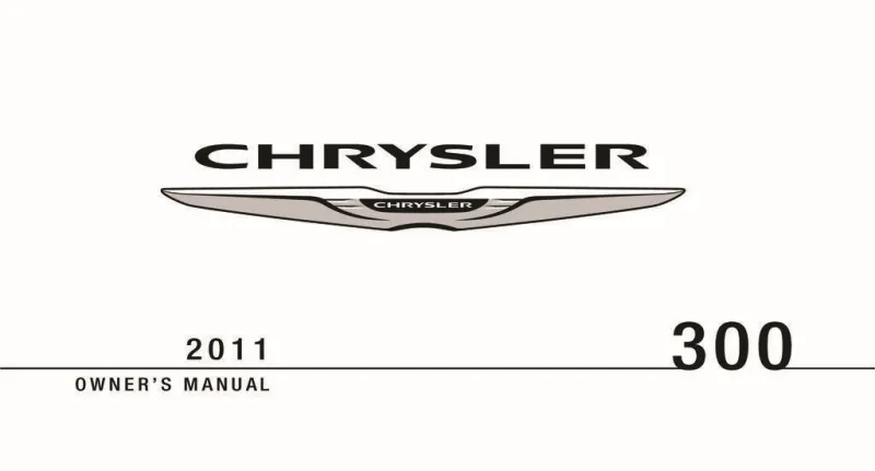 2011 Chrysler 300 owners manual