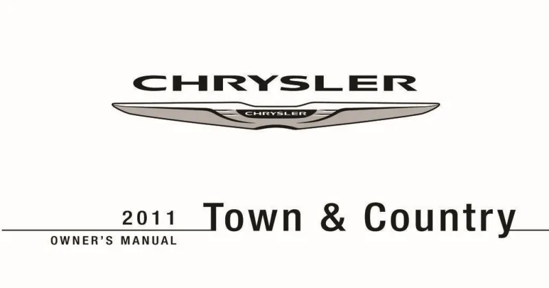 2011 Chrysler Town And Country owners manual