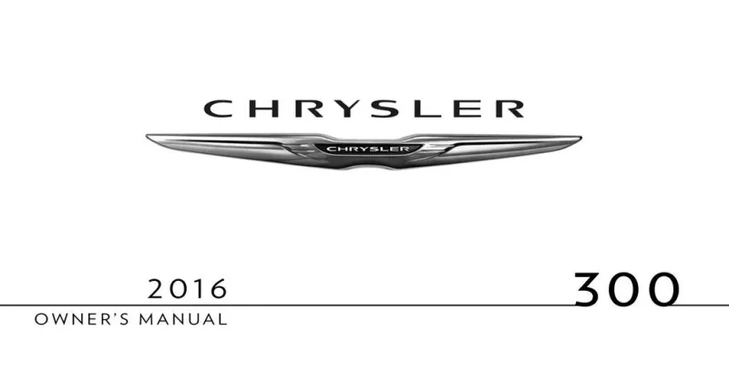2016 Chrysler 300 owners manual