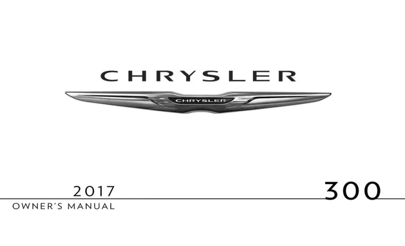 2017 Chrysler 300 owners manual