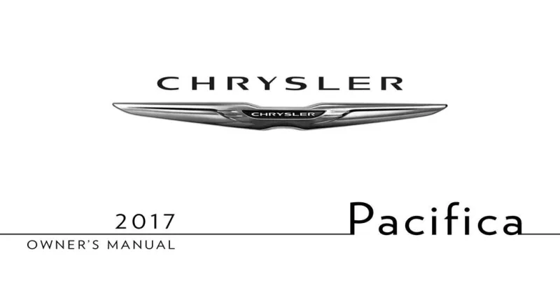 2017 Chrysler Pacifica owners manual