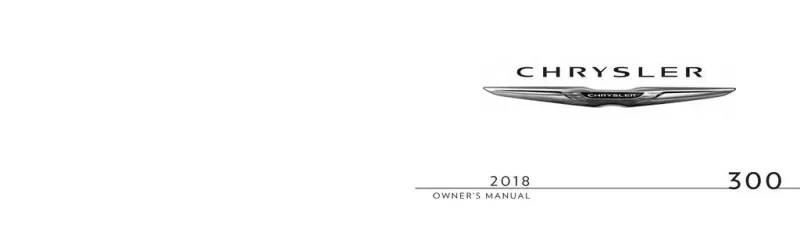2018 Chrysler 300 owners manual