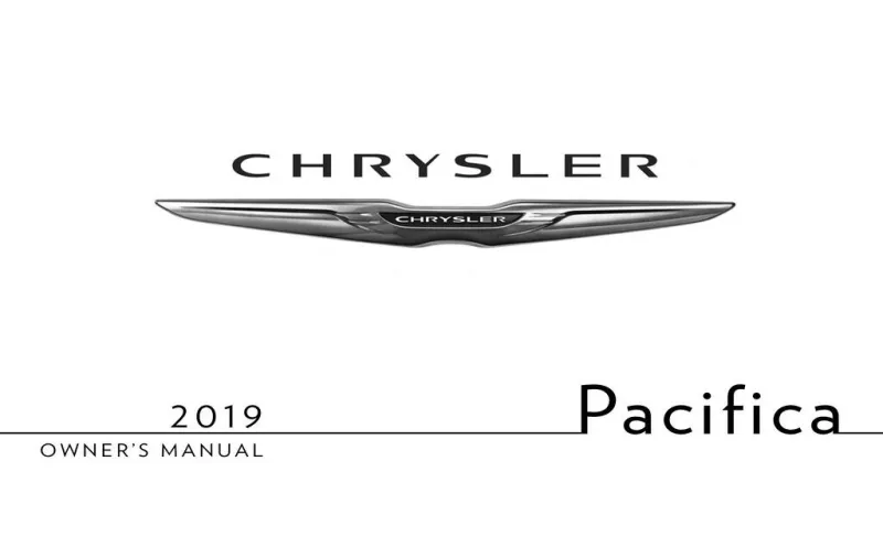 2019 Chrysler Pacifica owners manual
