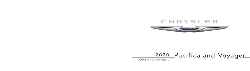 2020 Chrysler Pacifica owners manual