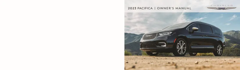 2023 Chrysler Pacifica owners manual