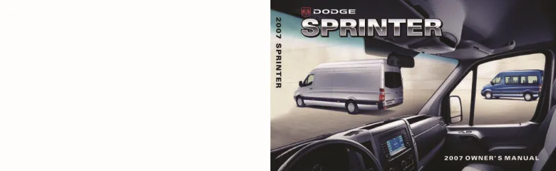 2007 Dodge Sprinter owners manual