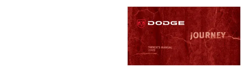 2009 Dodge Journey owners manual