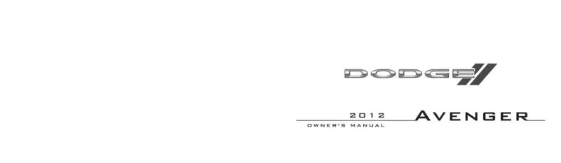 2012 Dodge Avenger owners manual