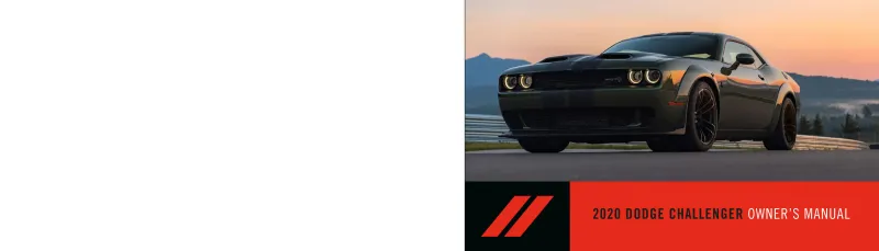 2020 Dodge Challenger owners manual