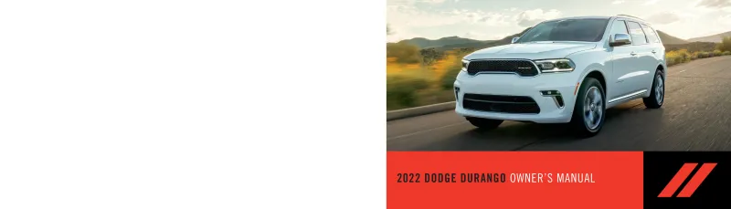 2022 Dodge Durango owners manual