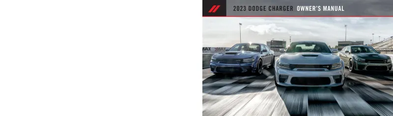 2023 Dodge Charger owners manual