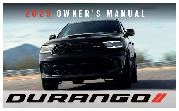 2025 Dodge Durango owners manual