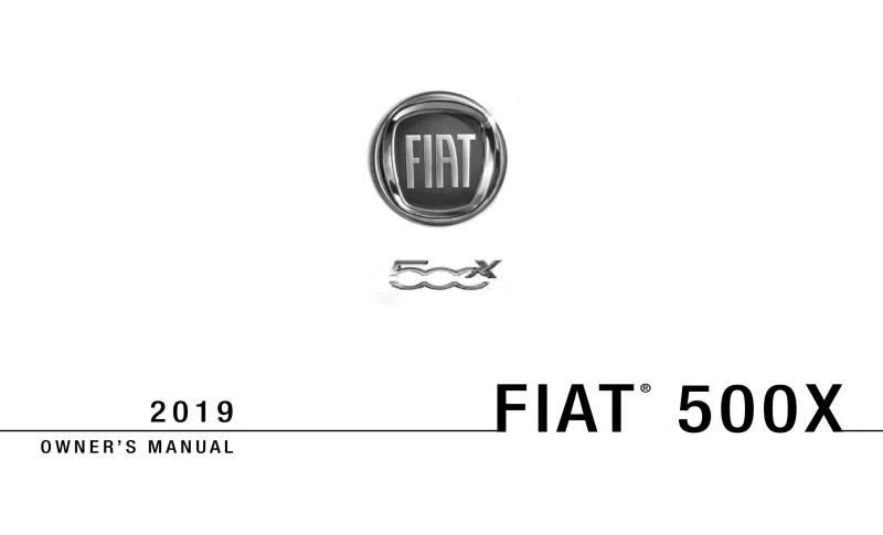 2019 Fiat 500x owners manual
