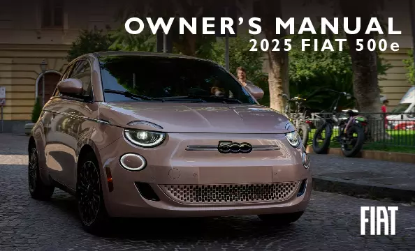 2025 Fiat 500e owners manual