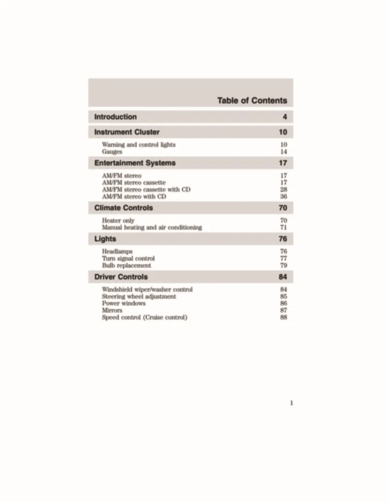 2002 Ford E150 owners manual