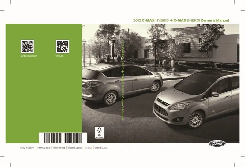 2013 Ford C Max Hybrid owners manual