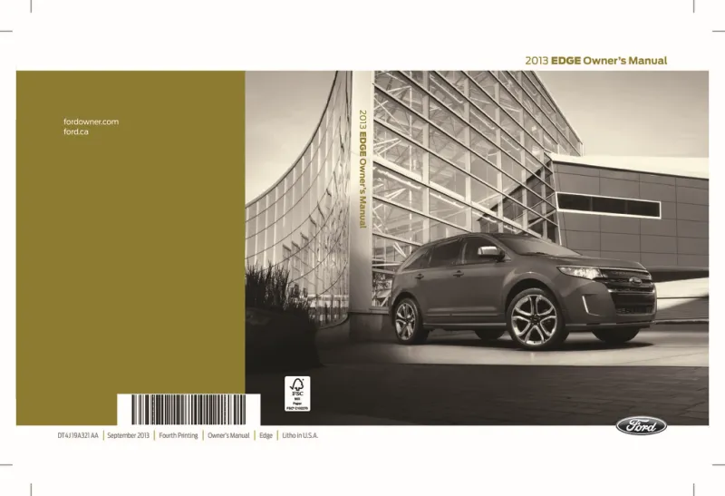 2013 Ford Edge owners manual