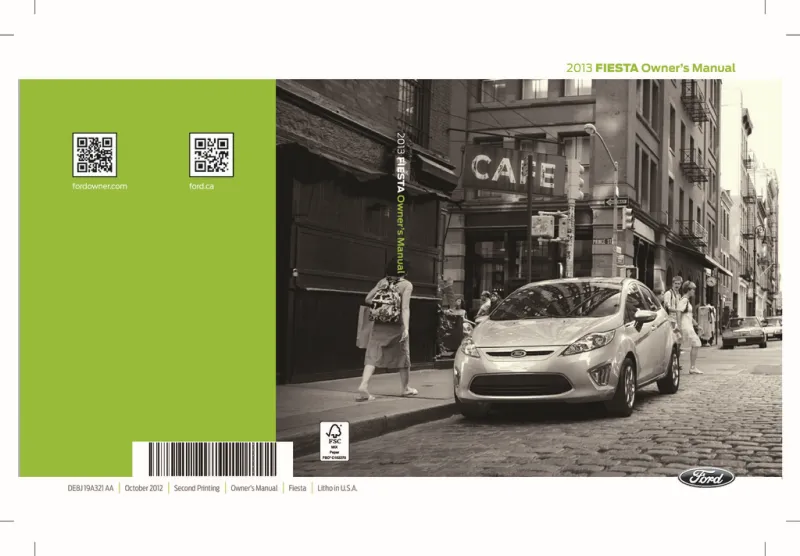 2013 Ford Fiesta owners manual