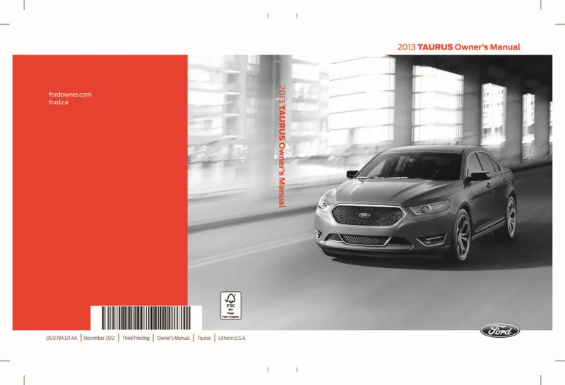 2013 Ford Taurus owners manual
