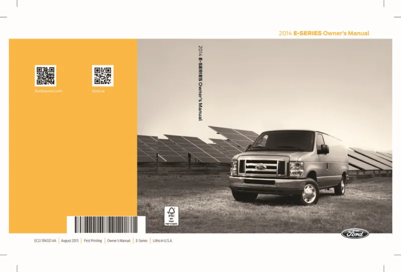 2014 Ford E Series owners manual