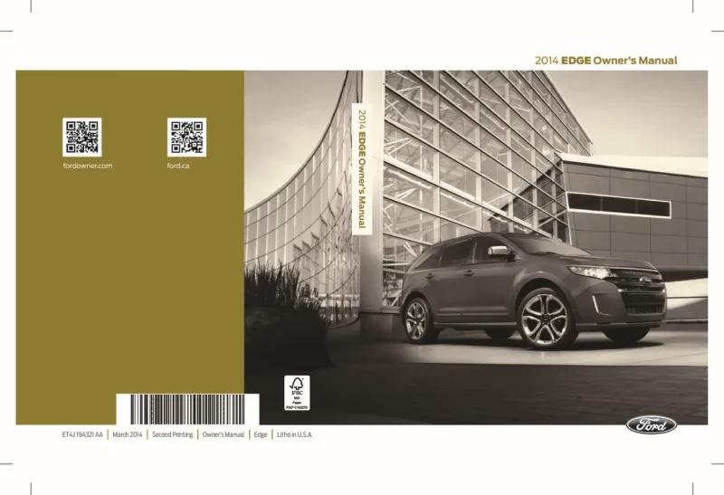 2014 Ford Edge owners manual
