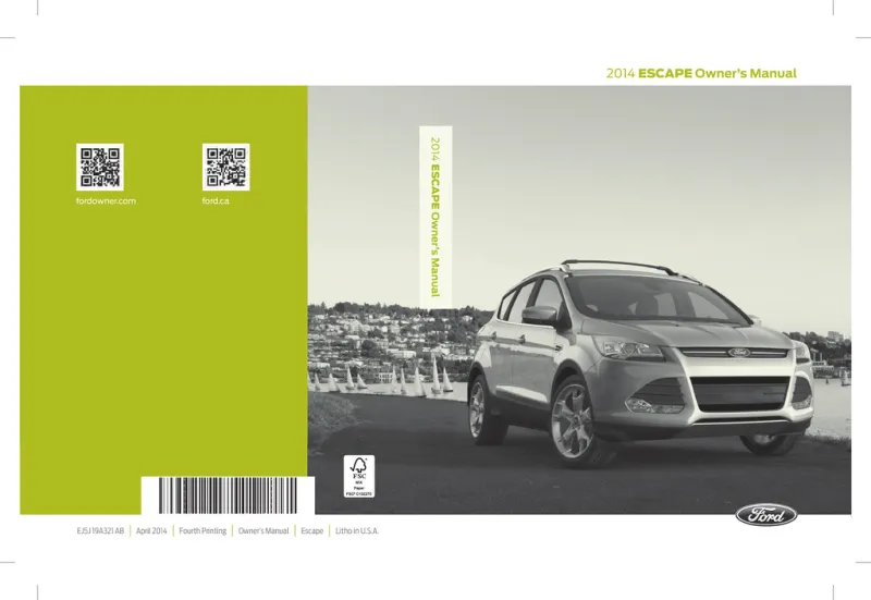 2014 Ford Escape owners manual