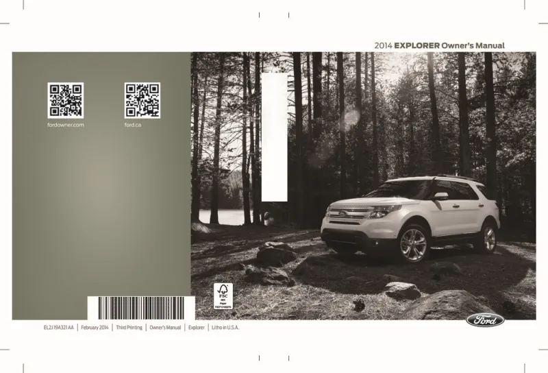 2014 Ford Explorer owners manual