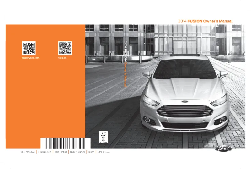 2014 Ford Fusion owners manual