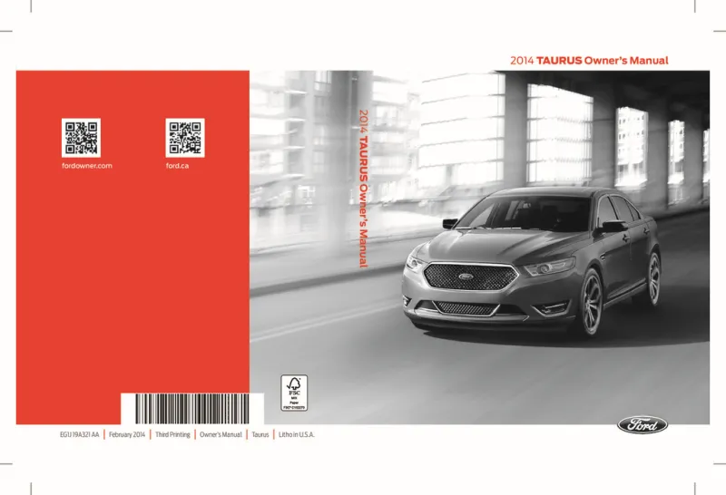 2014 Ford Taurus owners manual