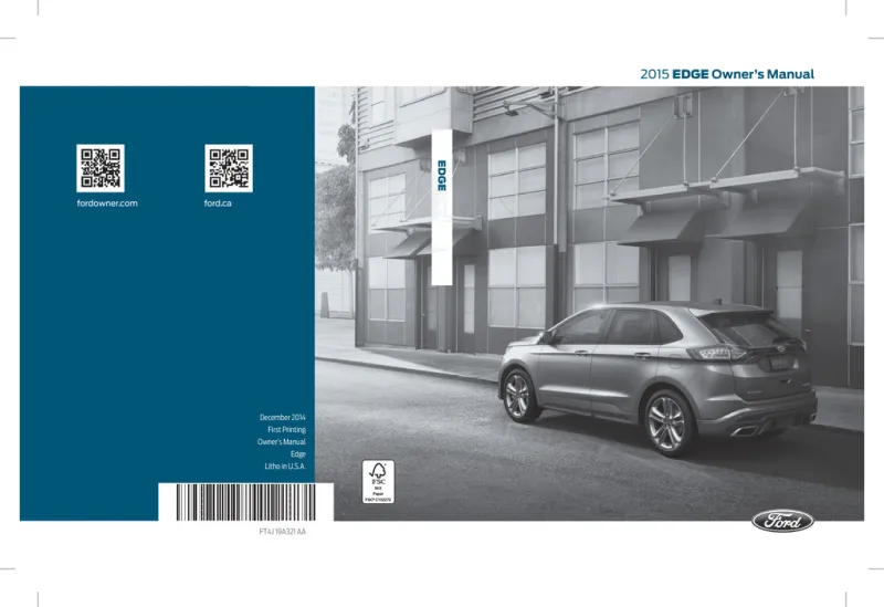 2015 Ford Edge owners manual