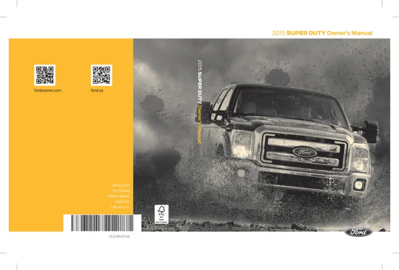 2015 Ford F250 Super Duty owners manual