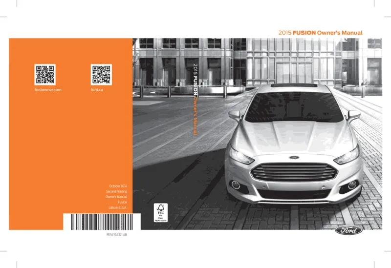 2015 Ford Fusion owners manual