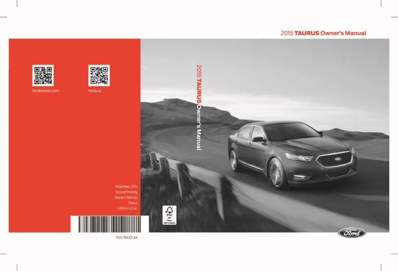 2015 Ford Taurus owners manual