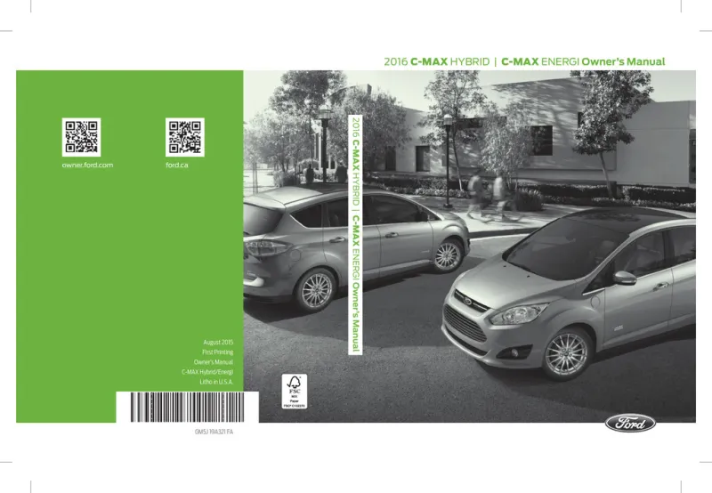 2016 Ford C Max Hybrid owners manual