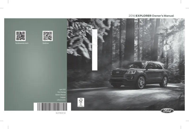 2016 Ford Explorer owners manual