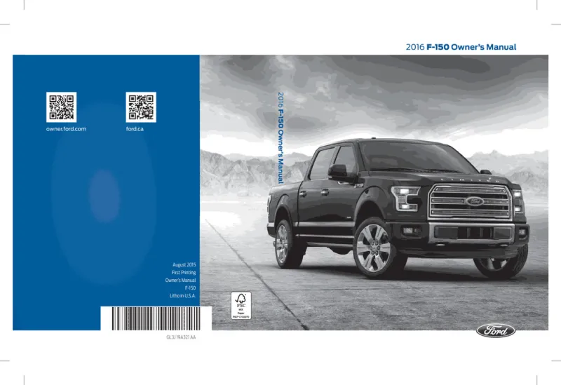 2016 Ford F150 owners manual